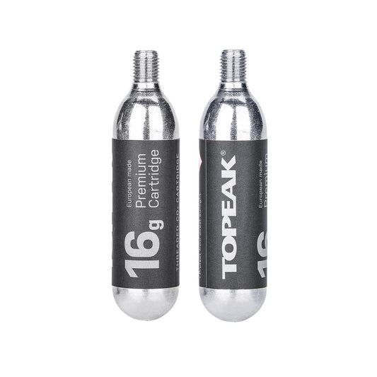 Cartuchos de CO2 TOPEAK com rosca 16g (2 peças)