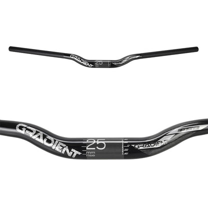 Guiador FSA GRADIENT Alumínio Rise 25mm 31,8/800mm Preto