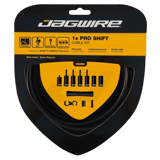 JAGWIRE PRO SHIFT 1X Kit de mangueiras e cabos de desviador preto/aço