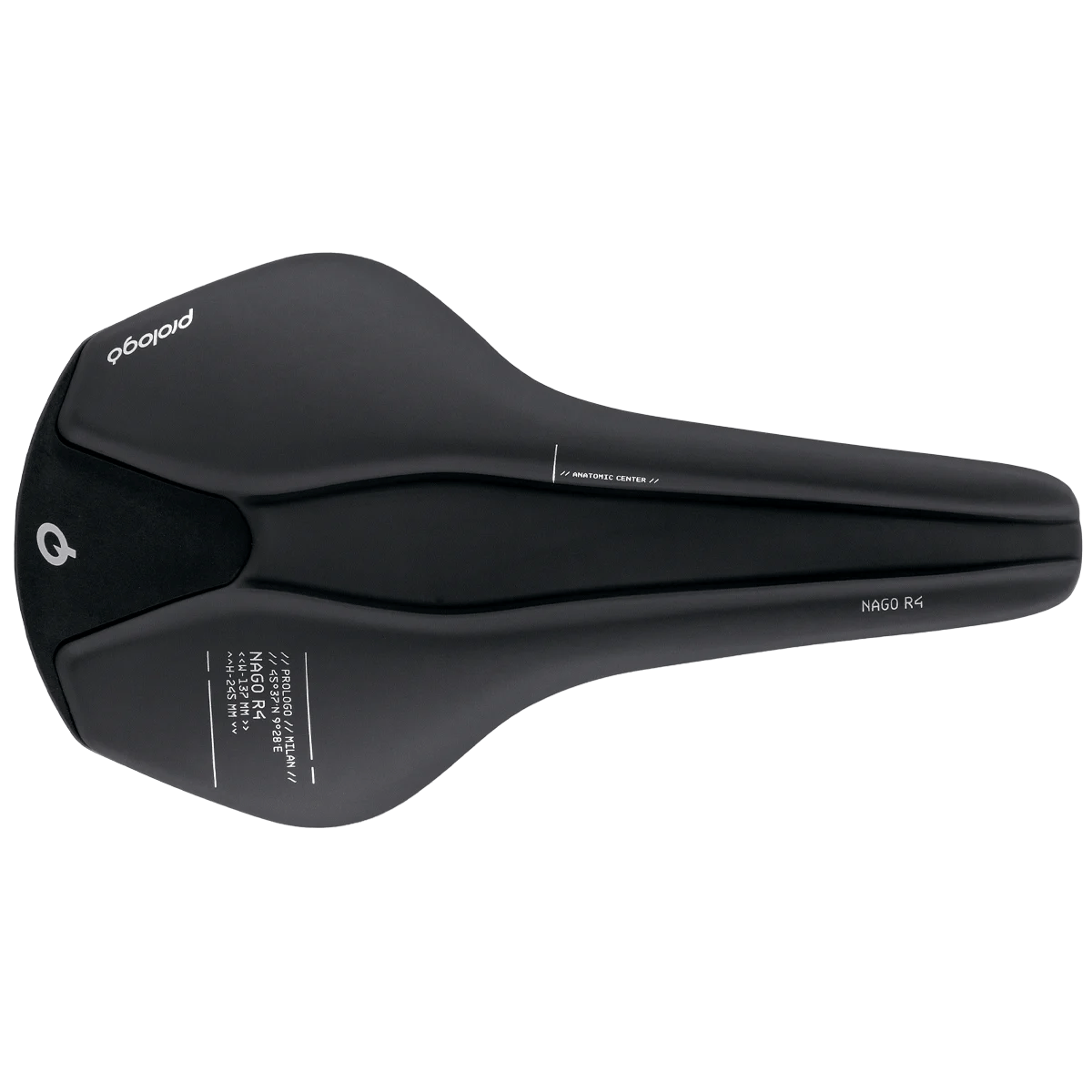 Banco PROLOGO NAGO R4 Carbono 137mm largura Preto