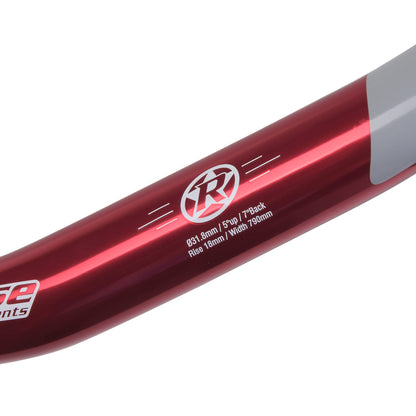 Guiador REVERSE COMPONENTS BASE Rise 18mm 790mm Vermelho