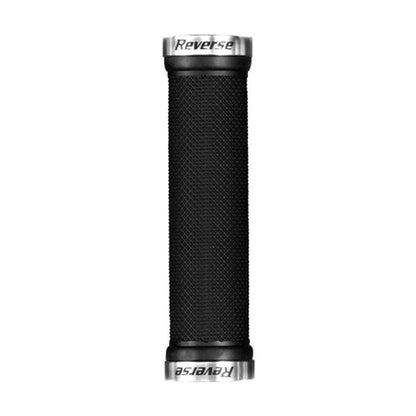 Grips REVERSE COMPONENTS CLASSIC Lock-On Preto/Prata