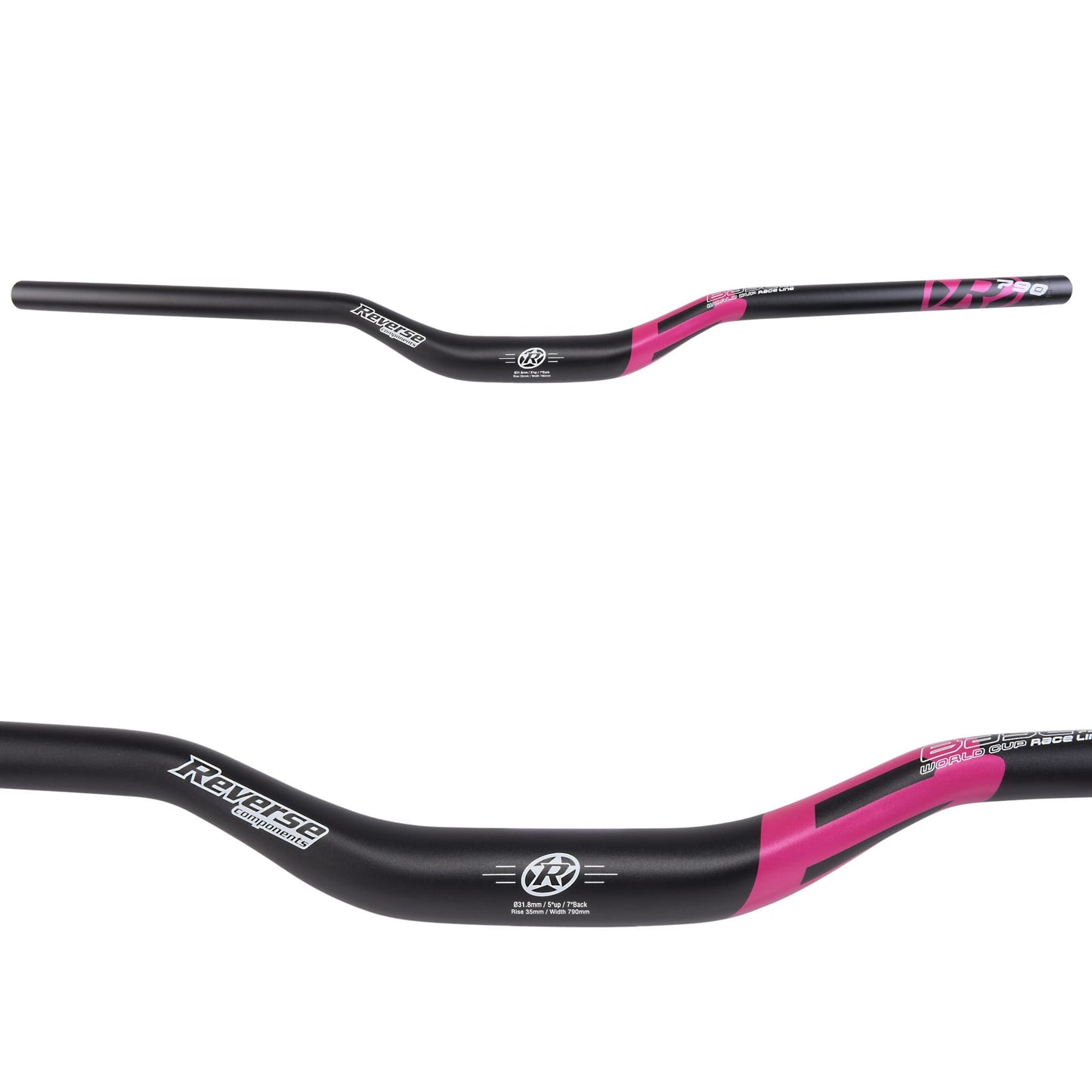 Cintre REVERSE COMPONENTS BASE Rise 35mm 790mm Noir/Magenta