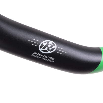 Guiador REVERSE COMPONENTS BASE Rise 35mm 790mm Preto/Verde