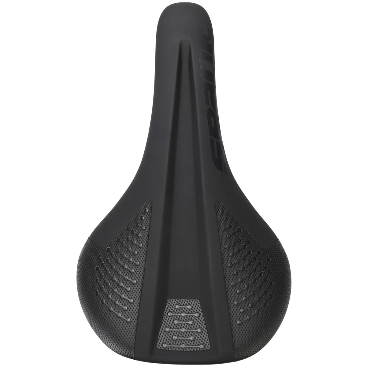 Selle SPANK SPIKE 160 Cuir Rails Chromo Noir/Bleu