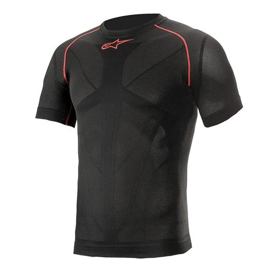 ALPINESTARS RIDE TECH V2 SUMMER Roupa interior de manga curta Preto/Vermelho