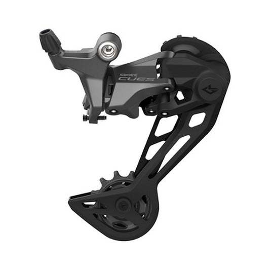 Desviador traseiro SHIMANO CUES U6020-SGS de 11 velocidades, caixa longa – vista do produto sobre fundo branco