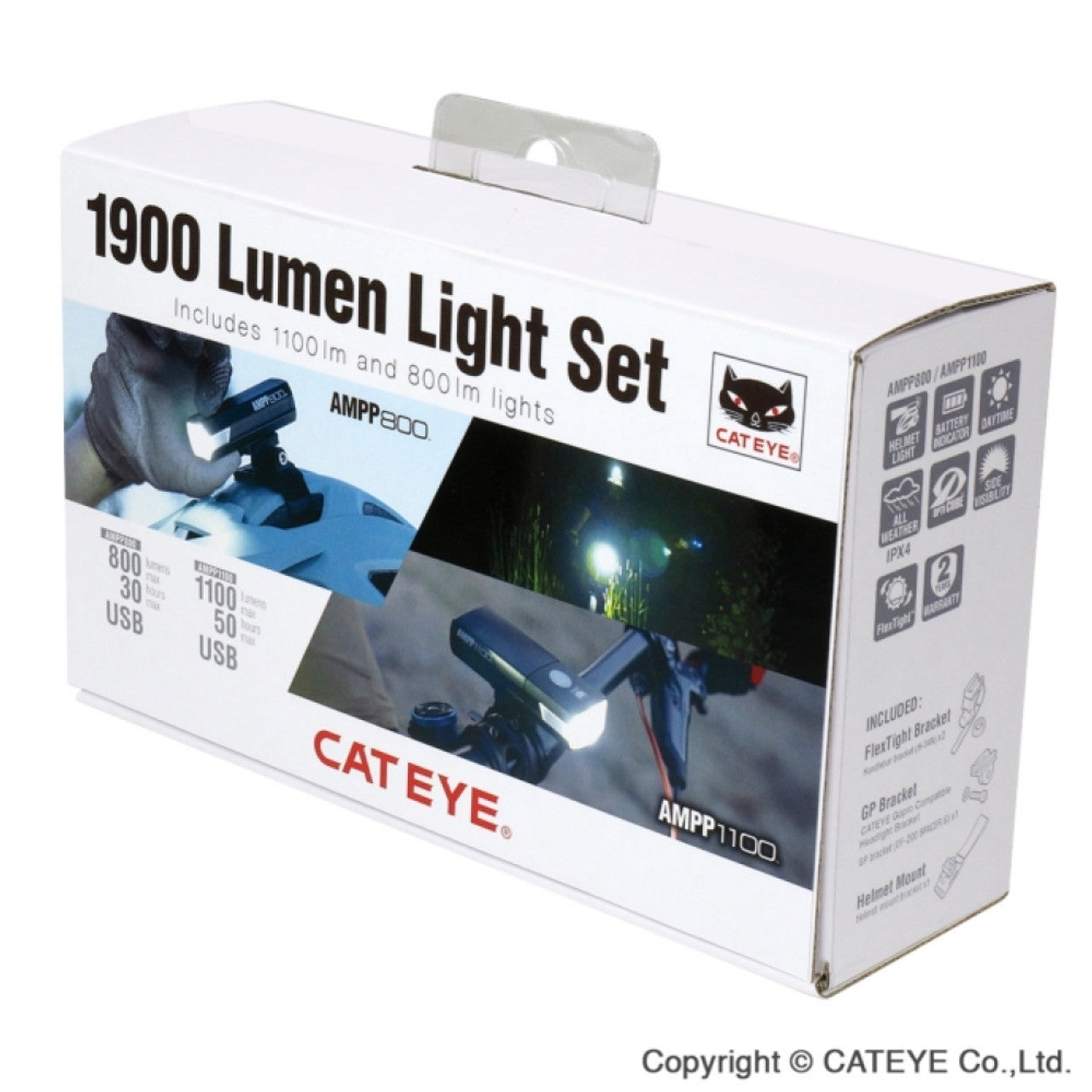 Iluminação frontal dos auscultadores CATEYE COMBO AMPP1100 e AMPP800