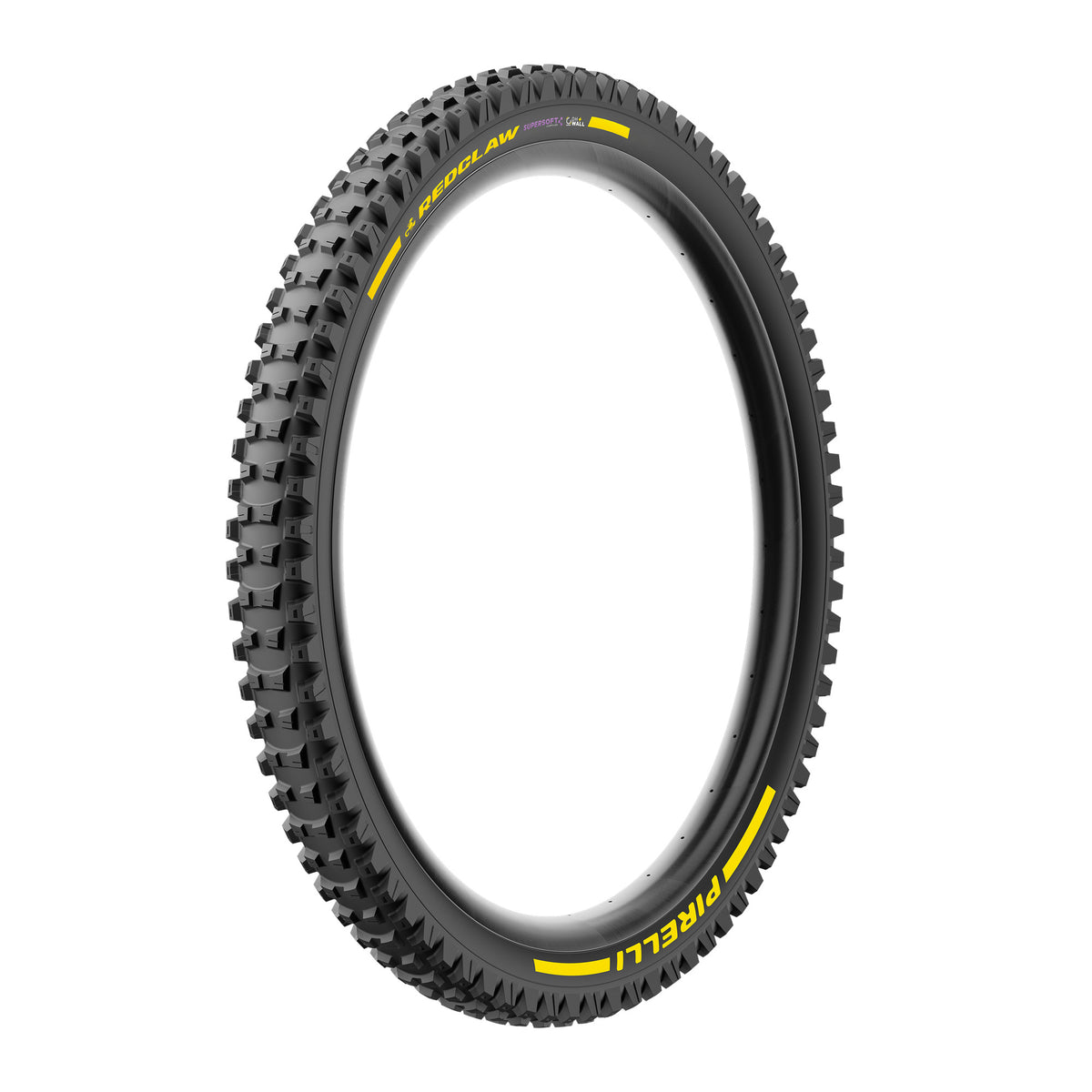 Pneu PIRELLI SCORPION RED CLAW 29x2.40 Supersoft DH+Wall Tubeless Ready de talão dobrável preto/amarelo Team Edition