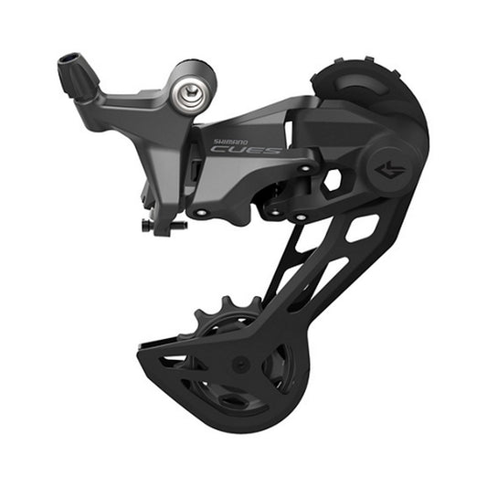 Desviador traseiro SHIMANO CUES U6020-SGS de 10 velocidades, caixa longa – vista do produto sobre fundo branco