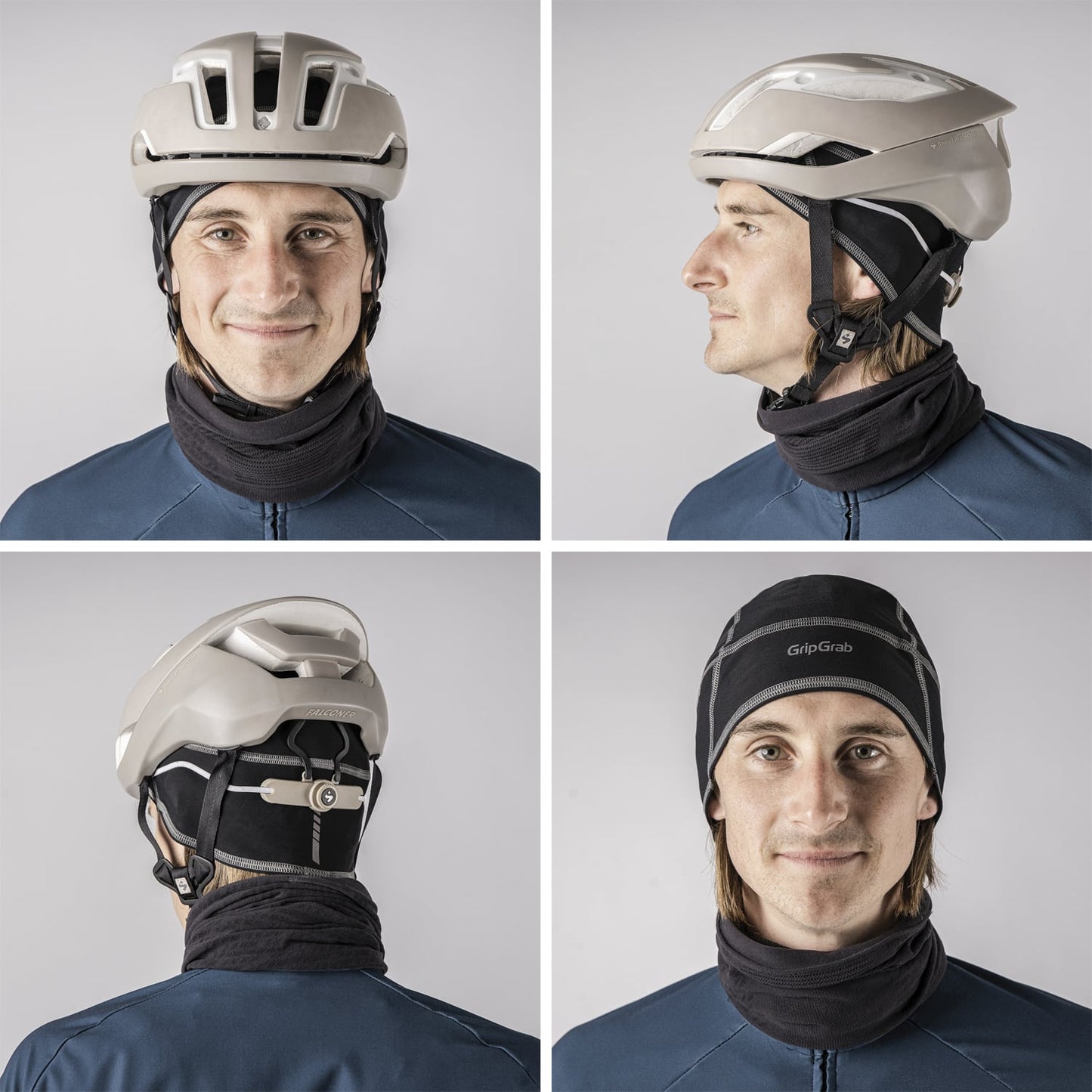 Boné de capacete GRIPGRAB THERMO Preto