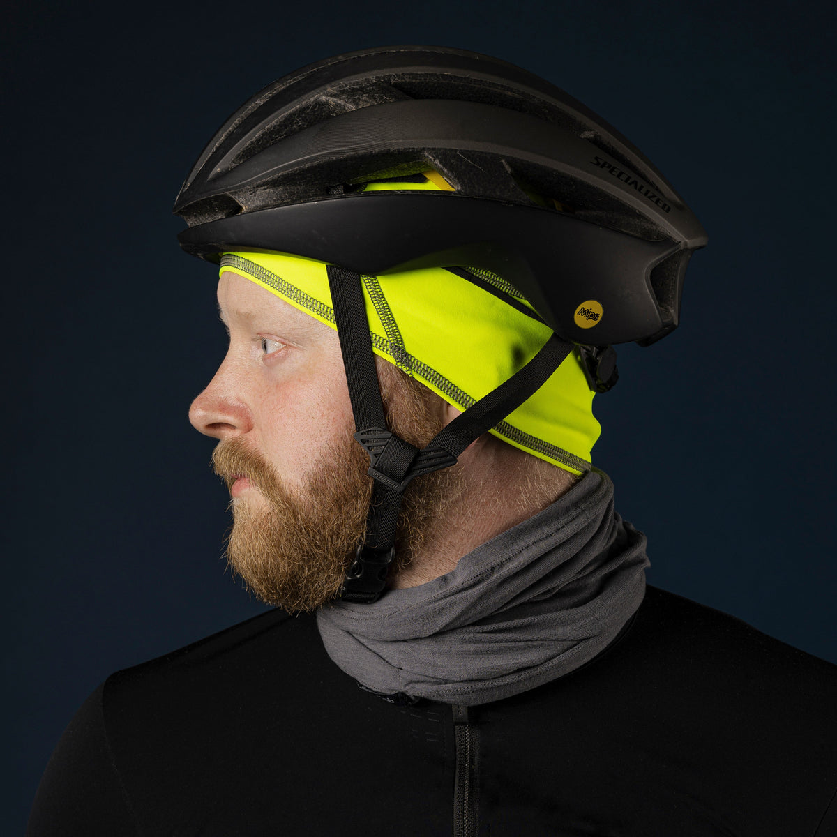Gorro para usar sob o capacete GRIPGRAB THERMO HI-VIS SPRING AUTUMN amarelo