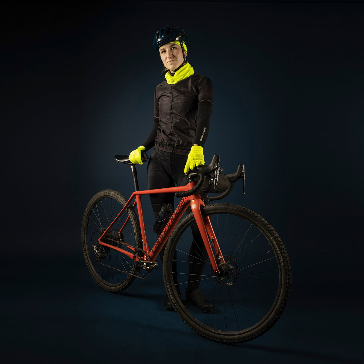 Gorro para usar sob o capacete GRIPGRAB THERMO HI-VIS SPRING AUTUMN amarelo