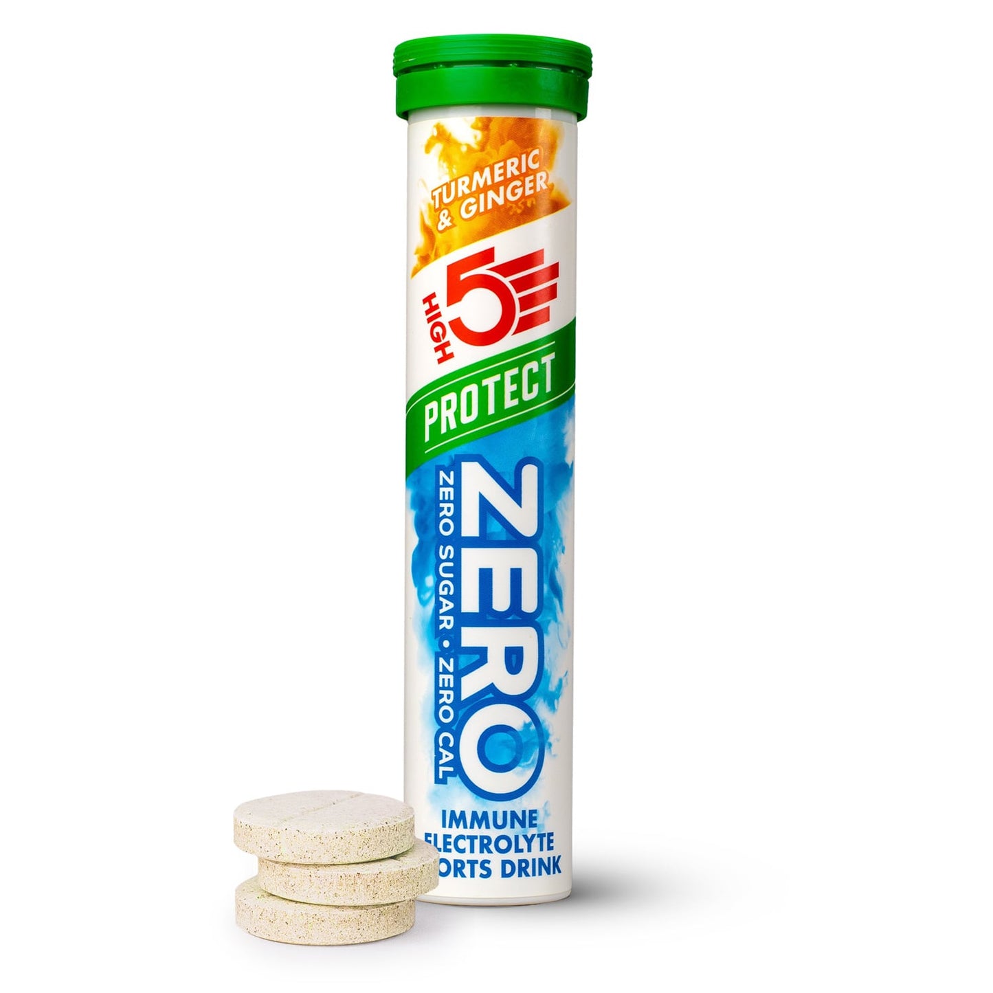 HIGH5 ZERO PROTECT Hidratação electrolítica (20 comprimidos) Cúrcuma Gengibre