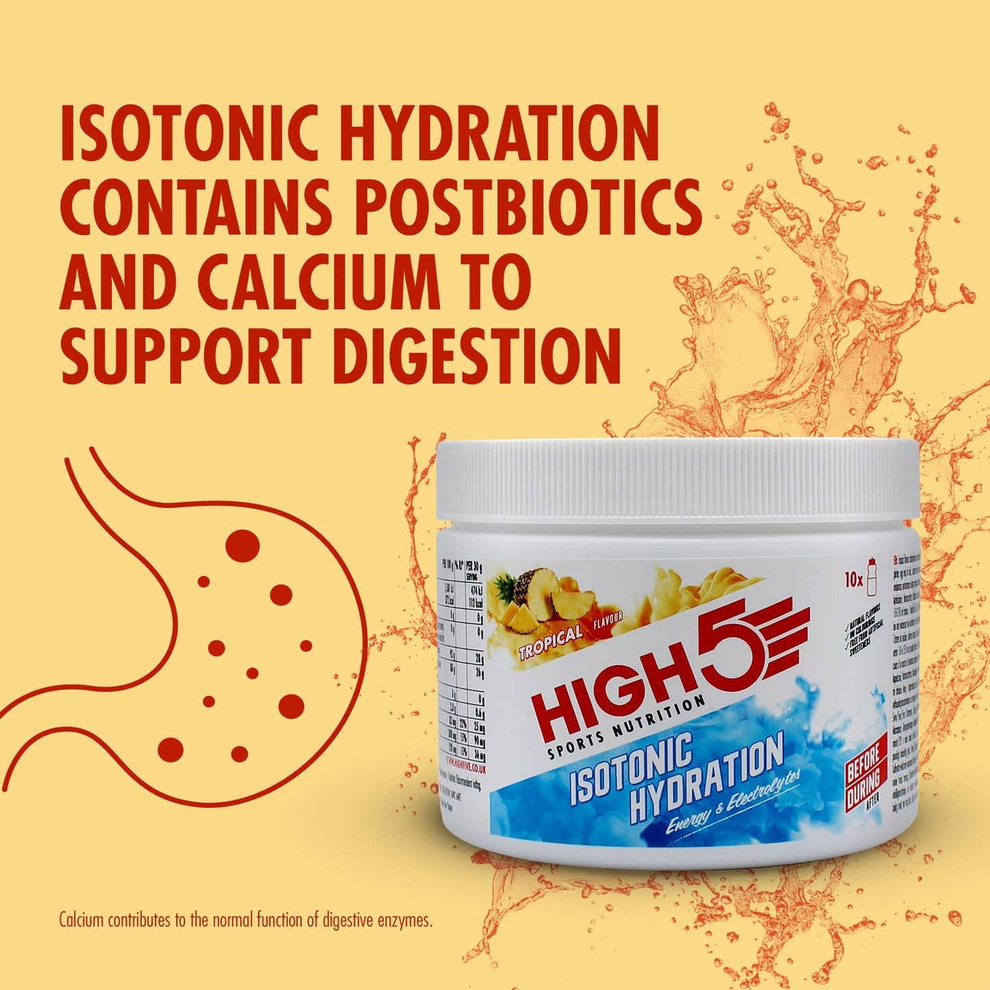 Bebida energética HIGH5 ISOTONIC (300g) Tropical