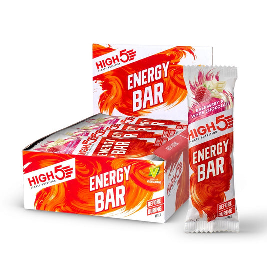 BARRA ENERGÉTICA HIGH5 (55g) Chocolate branco com framboesa