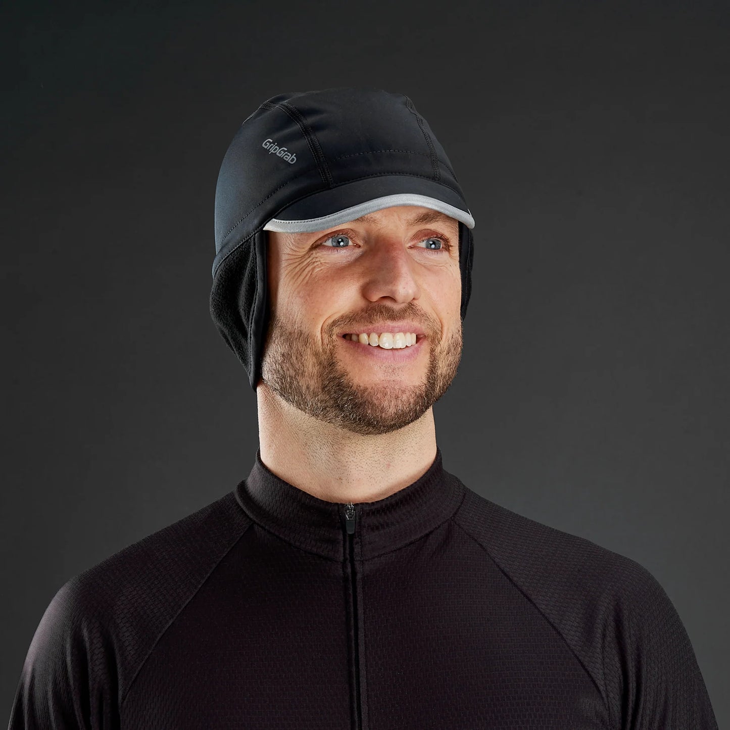 Boné de inverno GRIPGRAB BELGIAN STYLE THERMAL WINDPROOF WINTER Preto