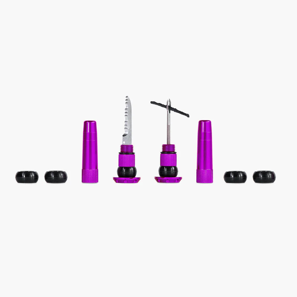 Kit de reparação Tubeless integrado MUC OFF Roxo