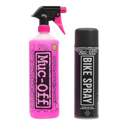 Pack Limpador MUC-OFF Bike Cleaner (1 L) + Lustrador MUC-OFF BIKE PROTECT (500 ml)