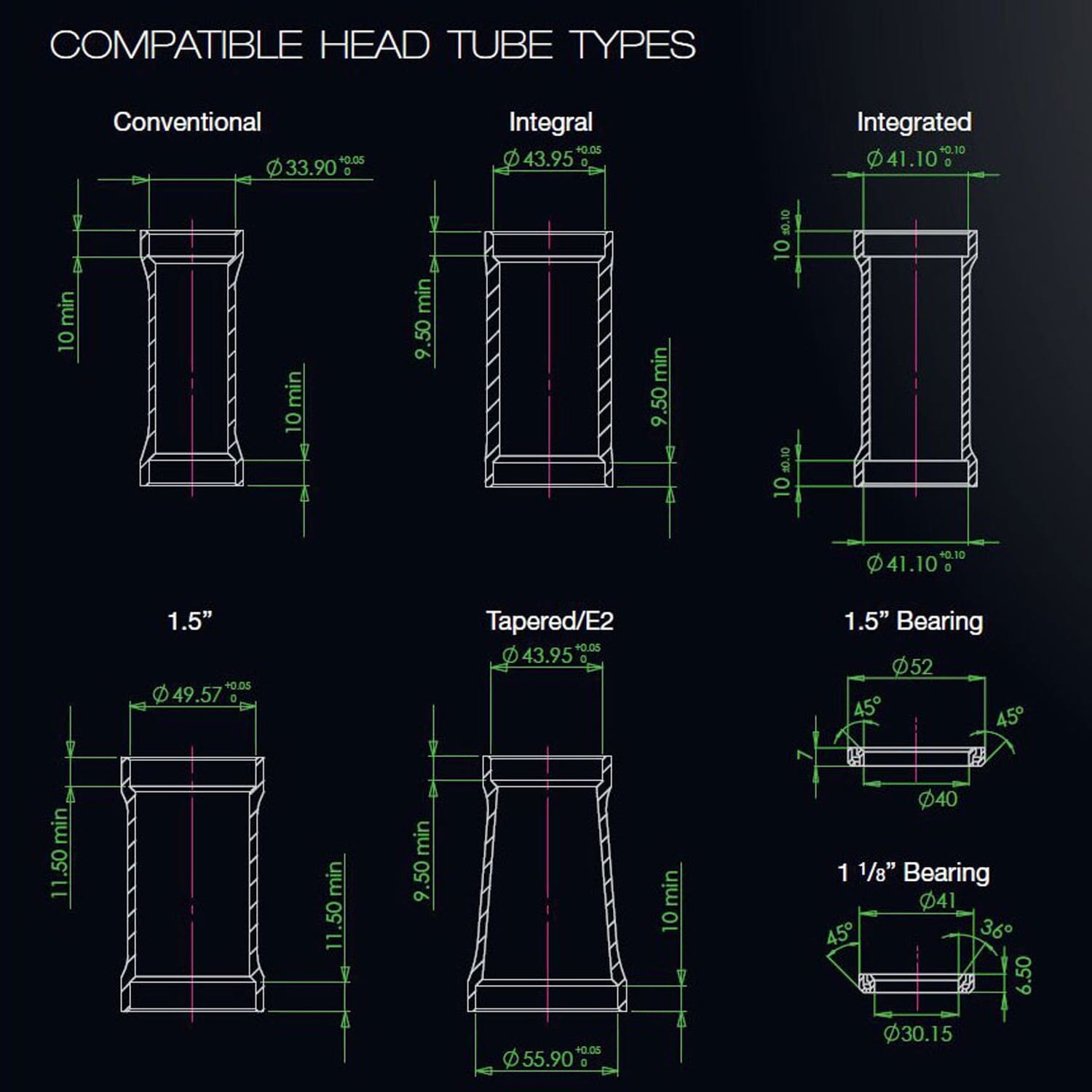 Taça baixa para HOPE PICK'N'MIX Semi-Integrated Headset 1"1/8 ZS44 Preto