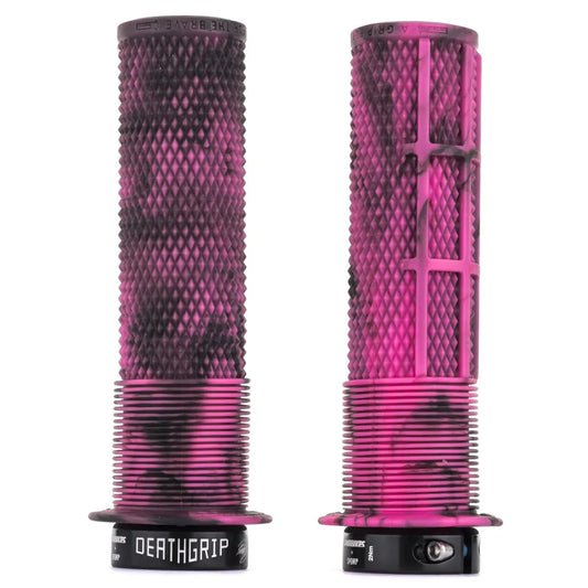 Grips DMR DEATHGRIP Flange Médio Lock-On Rosa