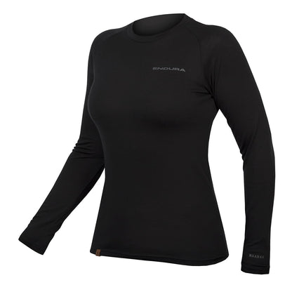 Roupa Interior ENDURA BAABAA BLEND Mangas Compridas Mulher Preto