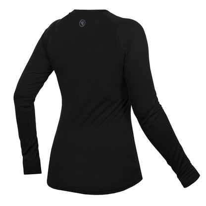 Roupa Interior ENDURA BAABAA BLEND Mangas Compridas Mulher Preto