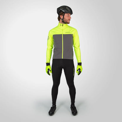 Culote Longo com Alças ENDURA WINDCHILL Preto/Amarelo