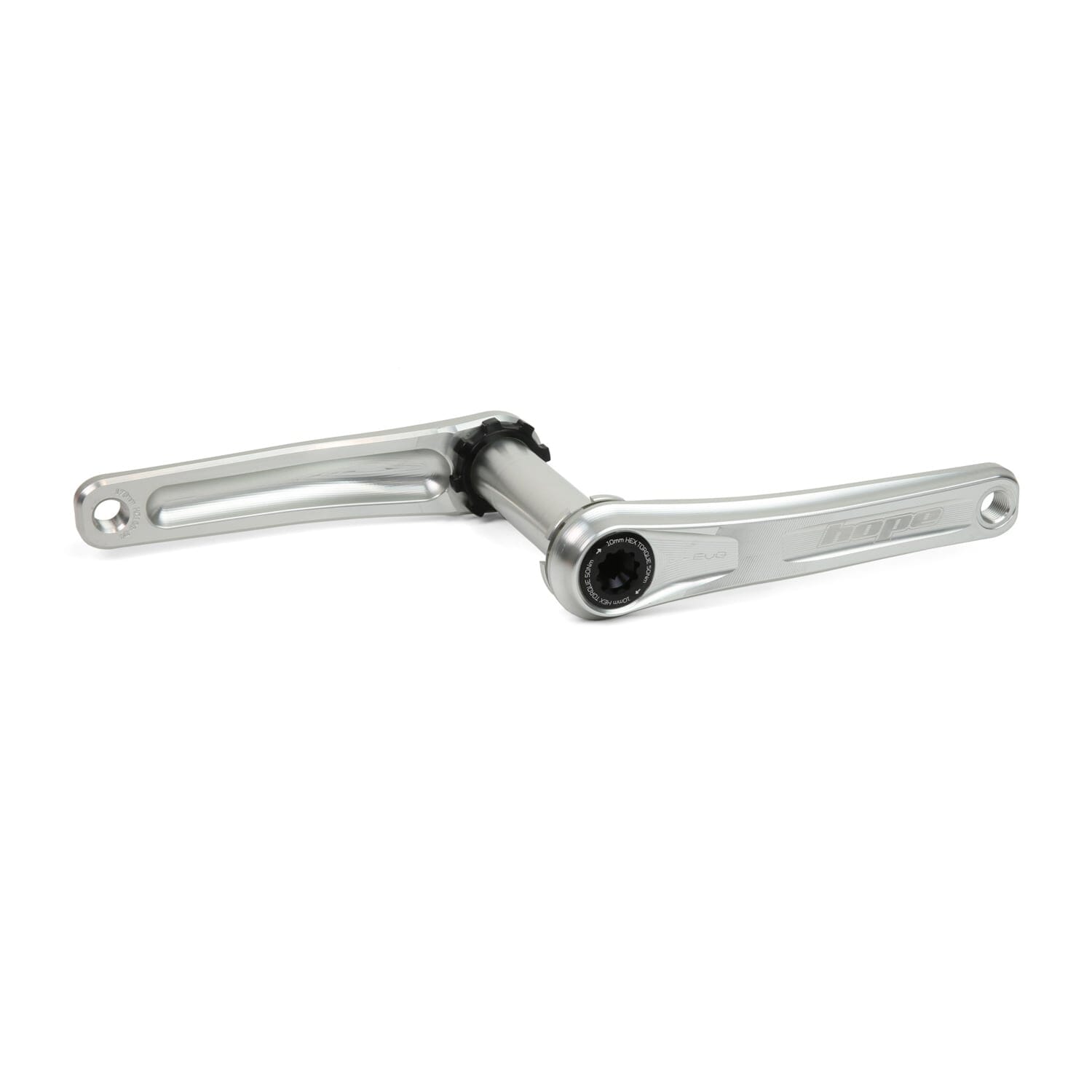 HOPE EVO manivelas 68/73 mm cárter (sem estrela) Prata