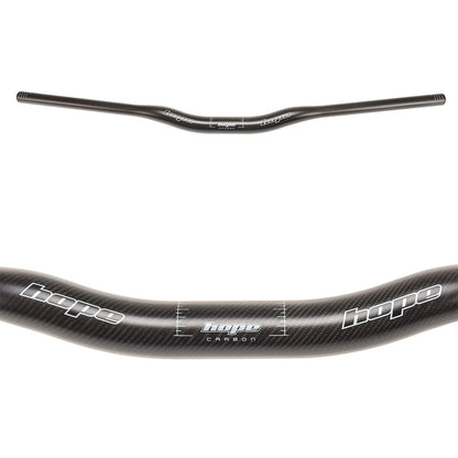 Guiador HOPE em carbono com elevação de 35 mm, 800 mm, preto