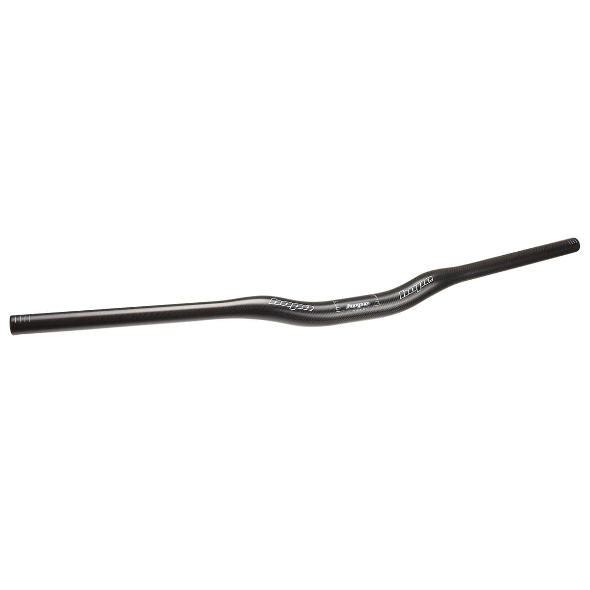 Guiador HOPE em carbono com elevação de 35 mm, 800 mm, preto