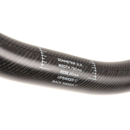 Guiador HOPE CARBON Rise 20 mm 31,8/800 mm