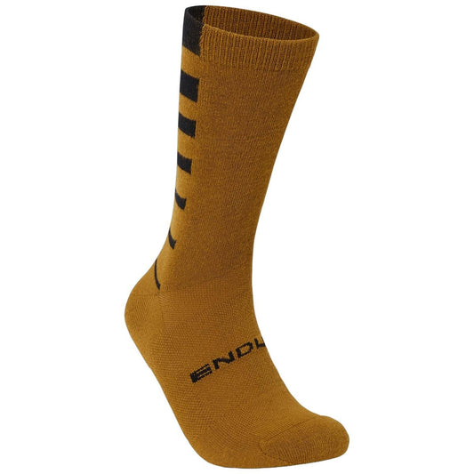 Meias ENDURA COOLMAX STRIPE 2-Paires Bronze/Vermelho