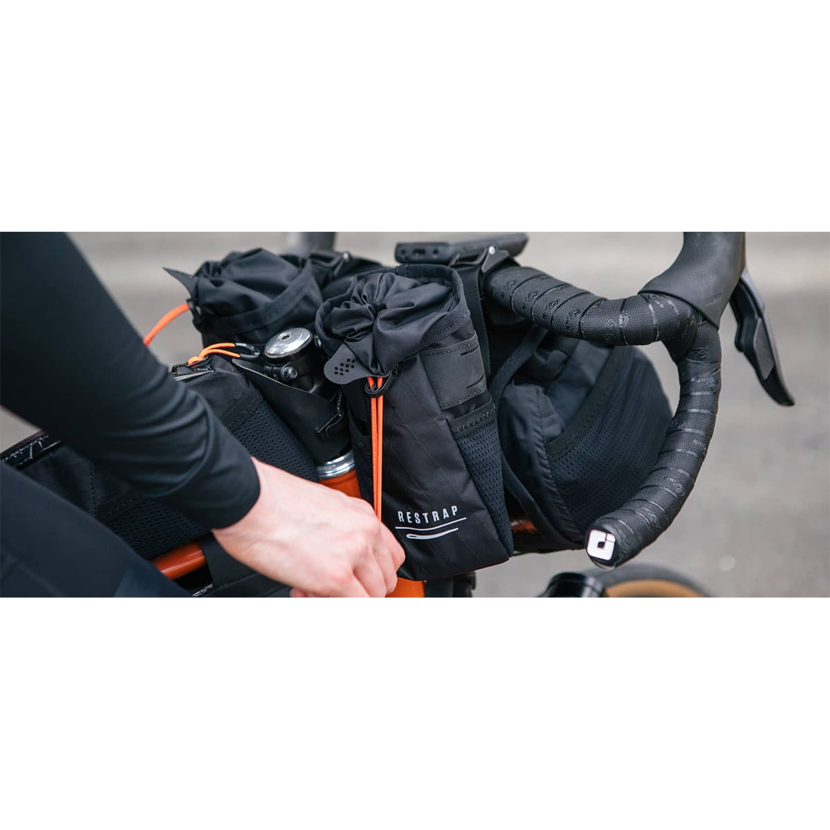 Saco de guiador RESTRAP RACE STEM BAG 1.1L Preto