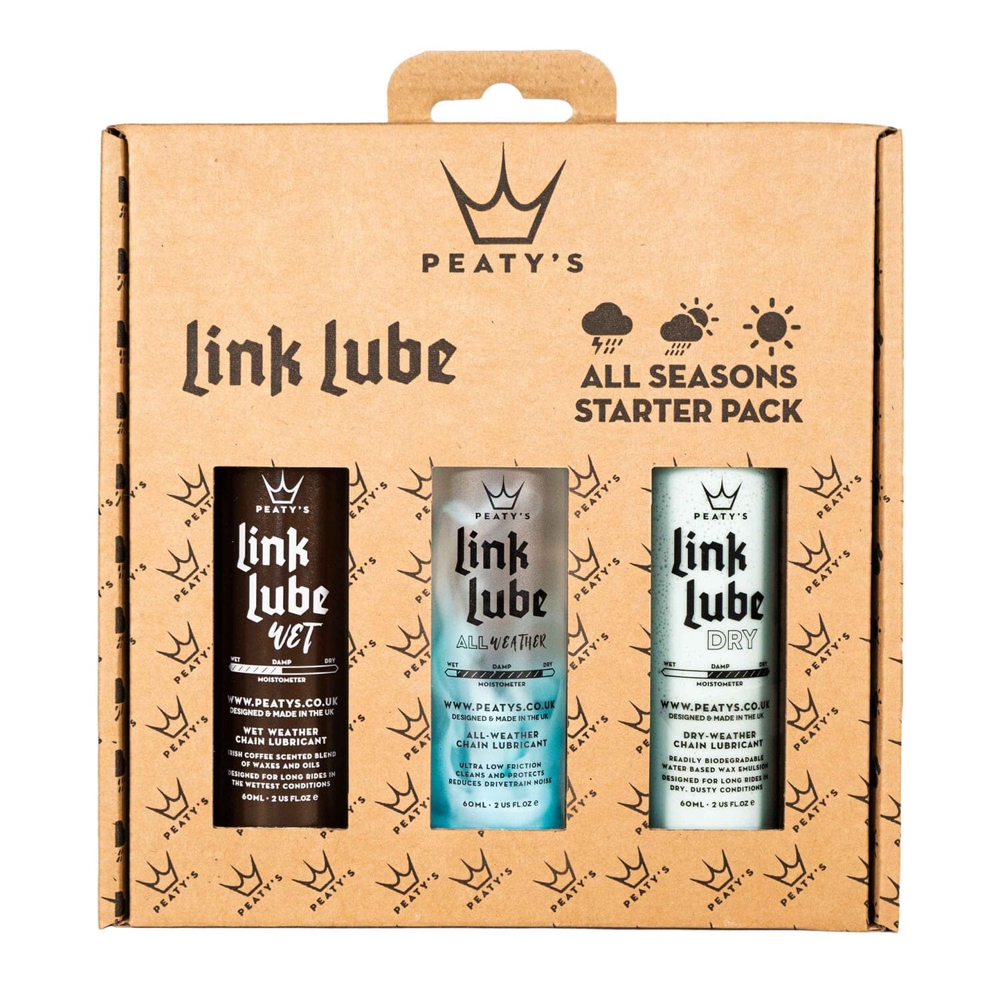 PEATY'S LINKLUBE ALL SEASONS All Conditions Lubricants Pack (3 x 60 ml)