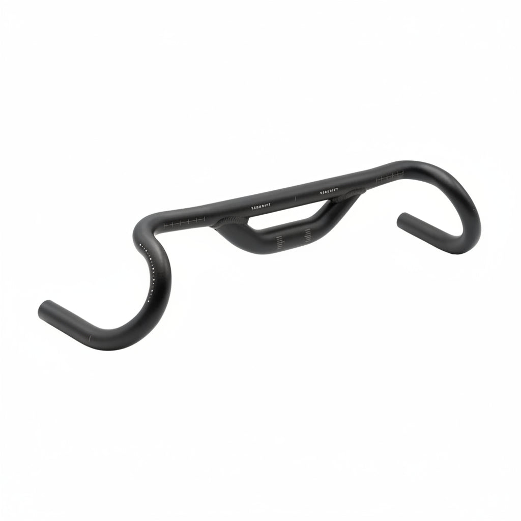 Guiador Gravel REDSHIFT Top Shelf com inclinação de 10°, alargamento e elevação de 70 mm