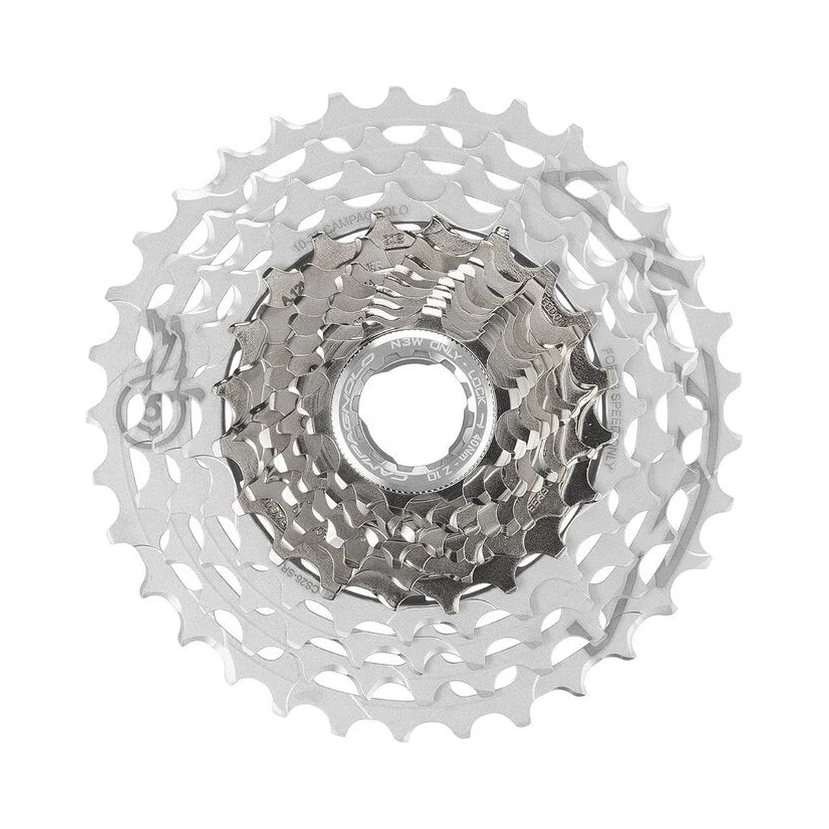 Cassete de 13 velocidades CAMPAGNOLO ULTRA de titânio – fotografia principal sobre fundo branco