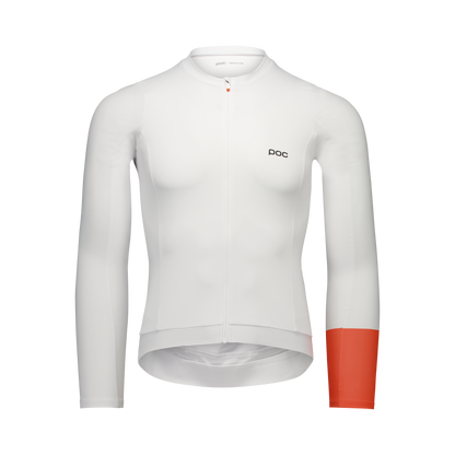 Maillot POC CADENCE Mangas Compridas Branco