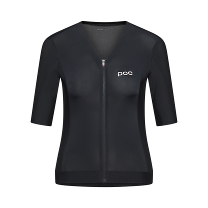 Maillot POC RACEDAY Mulher Mangas Curtas Preto