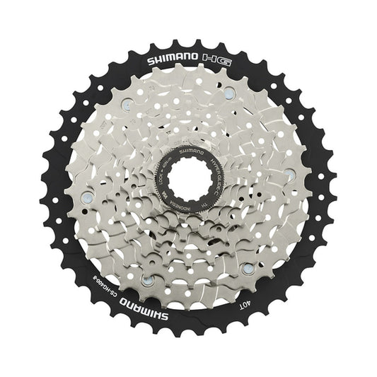 Cassete de 8 velocidades SHIMANO HG400 – fotografia principal sobre fundo branco