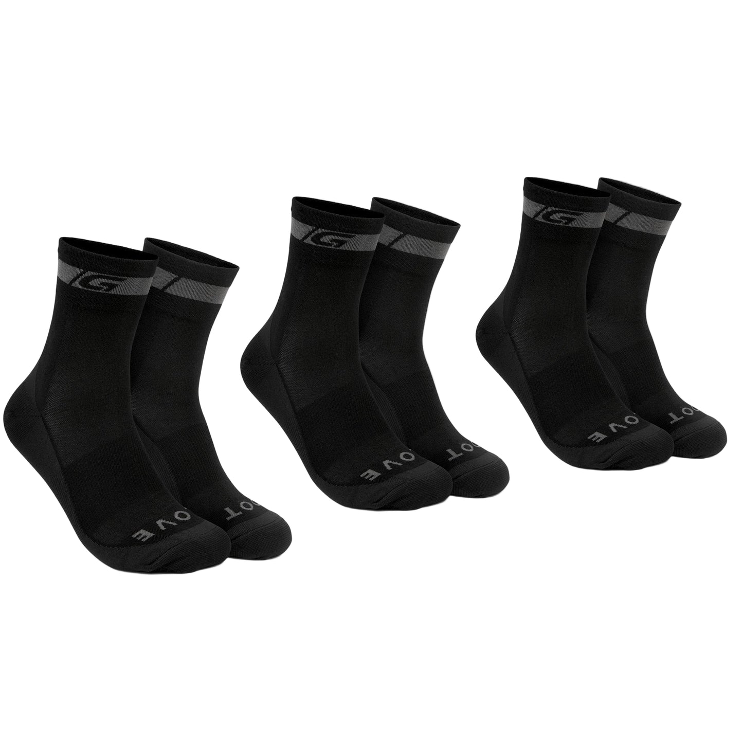 Meias GRIPGRAB MERINO REGALAR Preto (x3)
