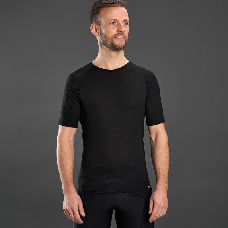 Sous-Vêtement Manches Courtes GRIPGRAB MERINO BLEND THERMAL Noir