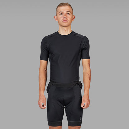 Camisola interior de manga curta GRIPGRAB WINDBREAKING THERMAL preta