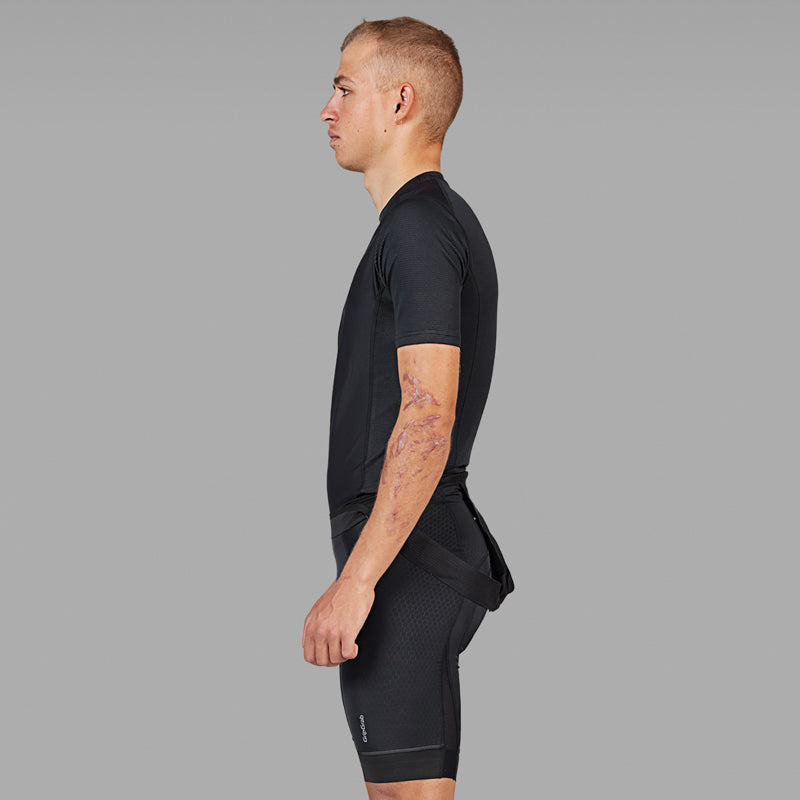 Camisola interior de manga curta GRIPGRAB WINDBREAKING THERMAL preta