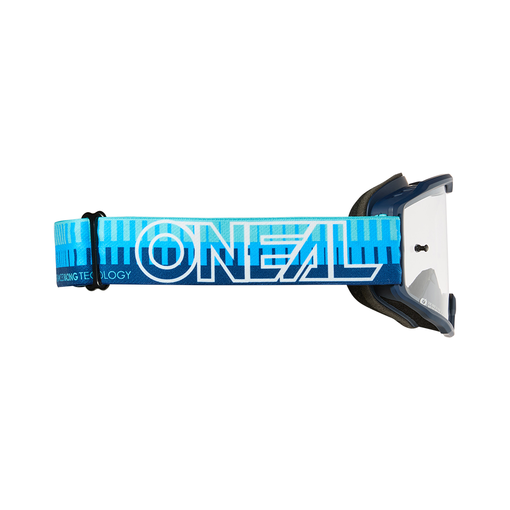 Máscara O'NEAL B-10 COM RISCAS Escudo azul transparente
