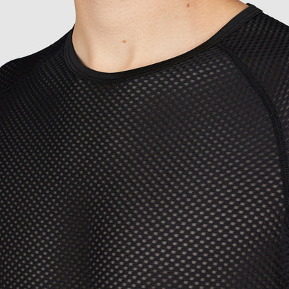 Camisola interior de manga curta GRIPGRAB de malha ultraleve preta