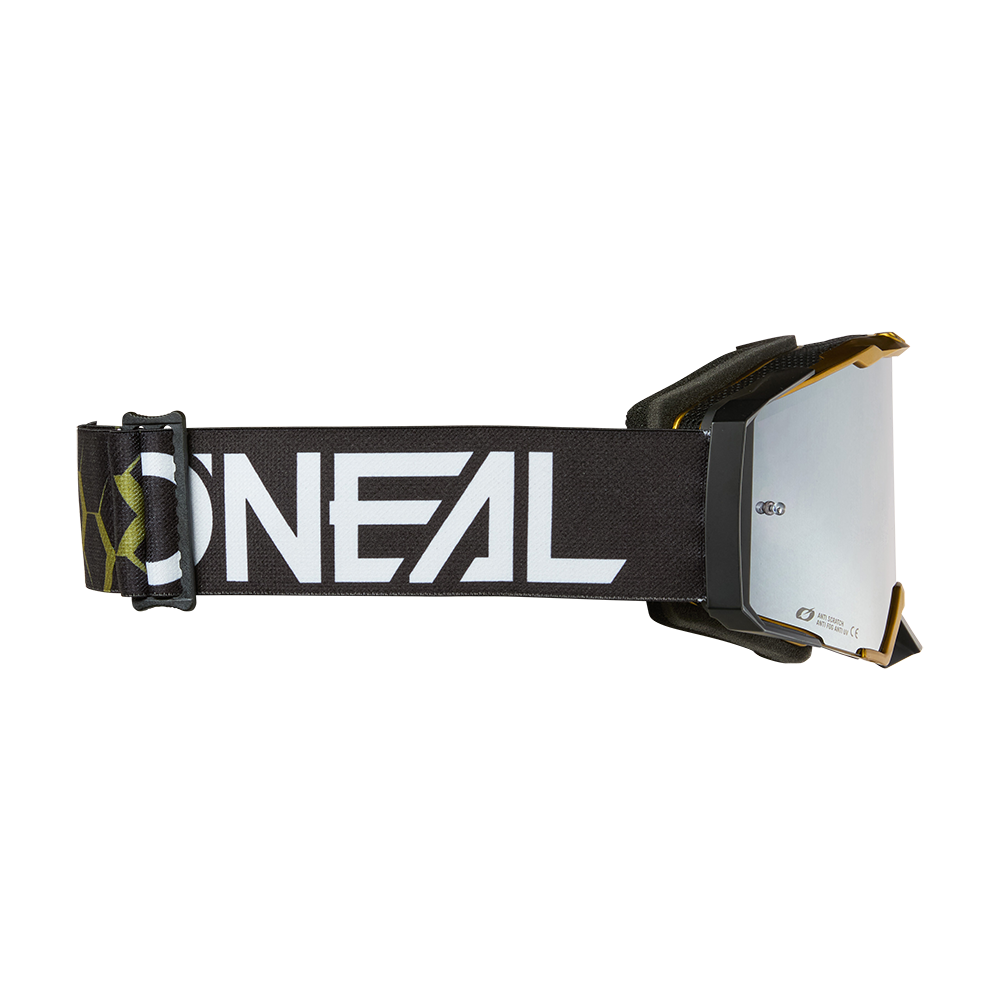 Óculos de proteção O'NEAL B-33 HEXA Preto/Dourado Prateado Espelhado