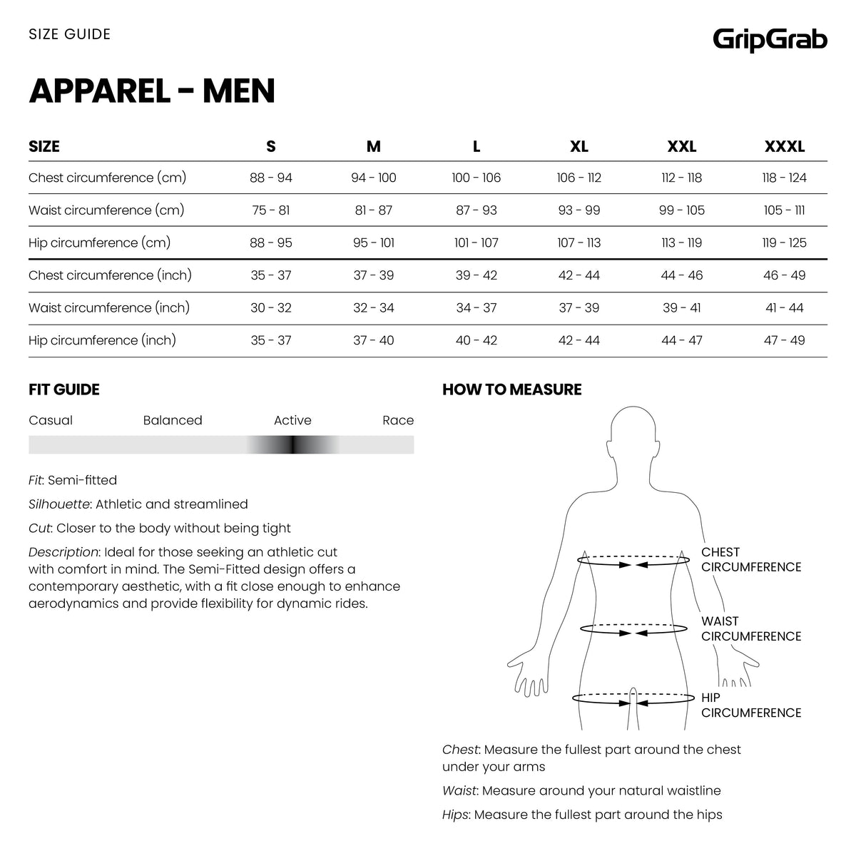 Guia de tamanhos
