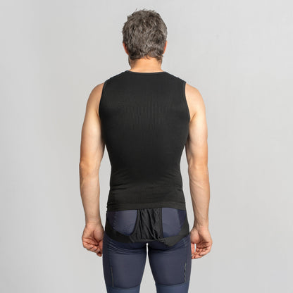 Camisola interior sem mangas GRIPGRAB PACR SPRING AUTUMN SEAMLESS preta