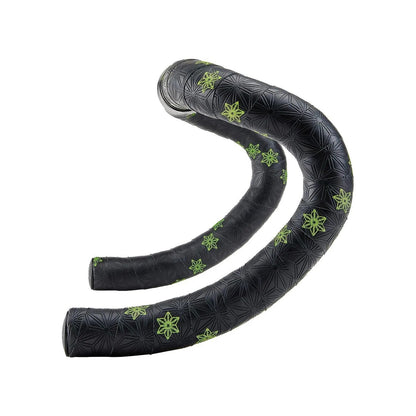 Fita de guiador SUPACAZ SUPER STICKY KUSH GALAXY Preto/Amarelo
